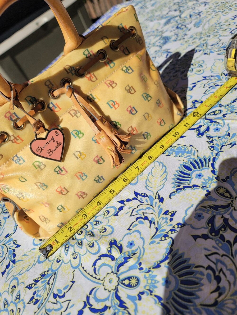 Dooney & Bourke Vintage Y2K Rainbow DB Satchel - Picture 8 of 16